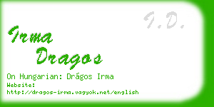 irma dragos business card